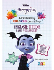 Vampirina- English- Hello- Basic Vocabulary- Aprendo y Coloreo Con Disney