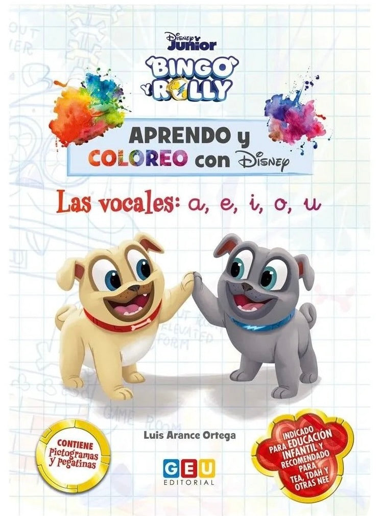 Bingo Y Rolly - Las Vocales - Aprendo Y Coloreo Con Disney