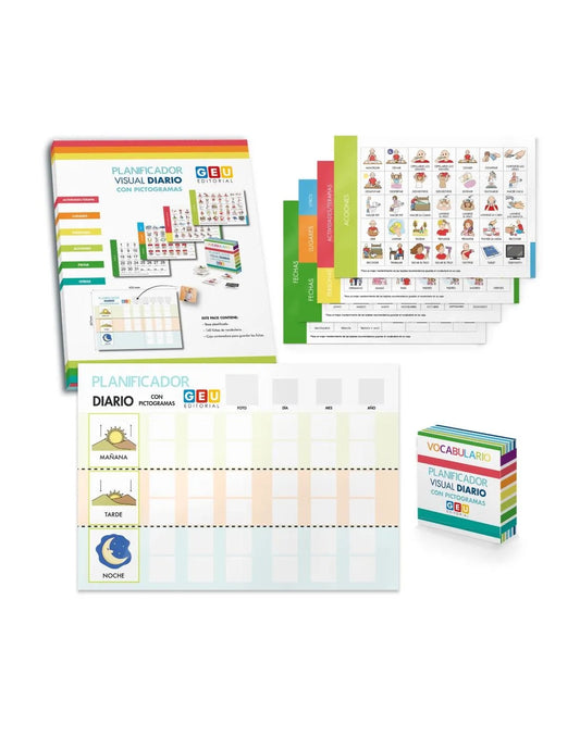 Planificador Visual Diario Con Pictogramas