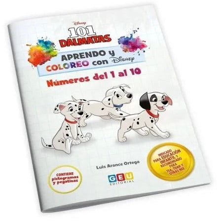 101 Dálmatas - Números 1 al 10 - Aprendo Y Coloreo Con Disney