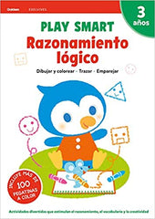 Play Smart 3 Años: Cuaderno 3 - Razonamiento Lógico