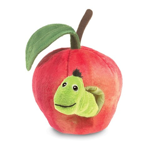 Worm In Apple Puppet - Folkmanis Puppets